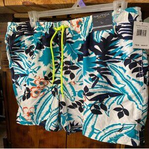 Mens Quick Dry Swim Trunks Nautica Floral